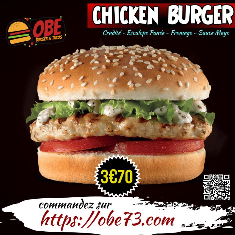 meilleur chicken burger d'aix les bains
